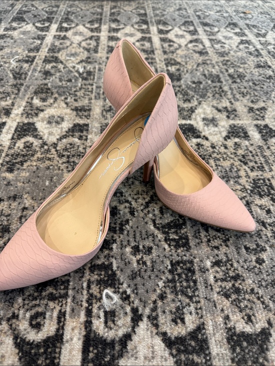 Jessica Simpson Shoes - Jessica Simpson Blush Pink Pointed-Toe D'Orsay Heels